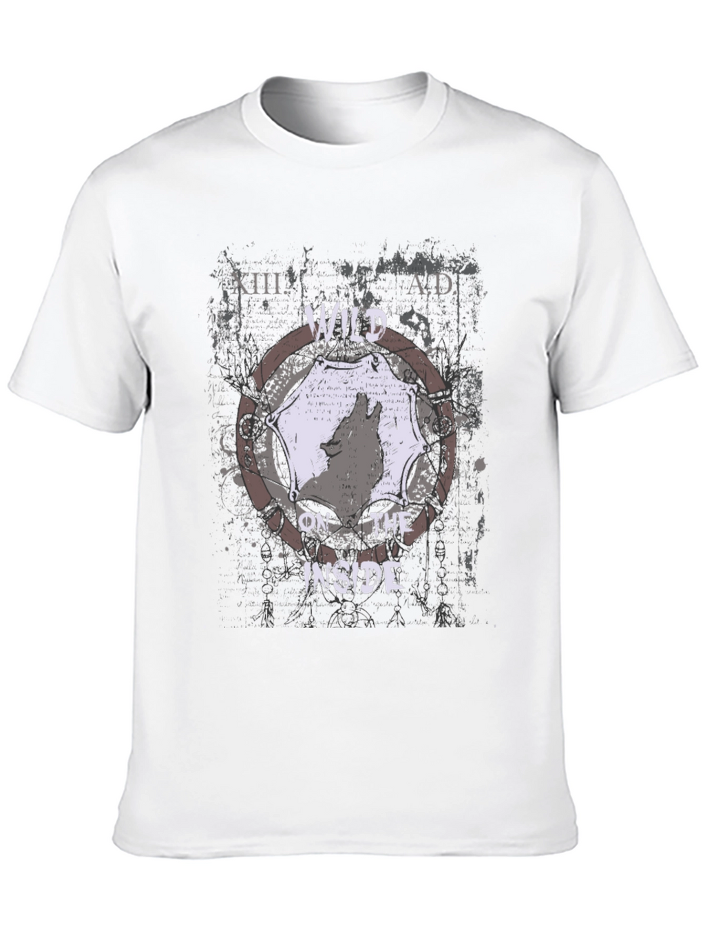 Camiseta Negra con Diseño de Lobo Aullando