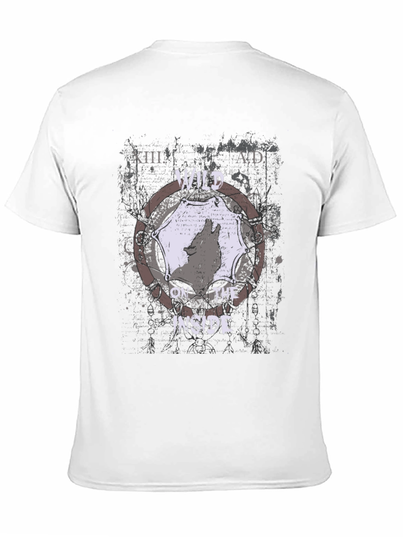 Camiseta Negra con Diseño de Lobo Aullando