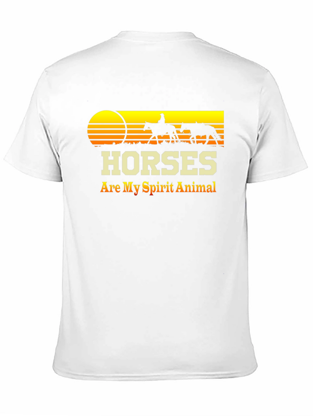 Camiseta Negra Caballos - Mi Animal Espiritual