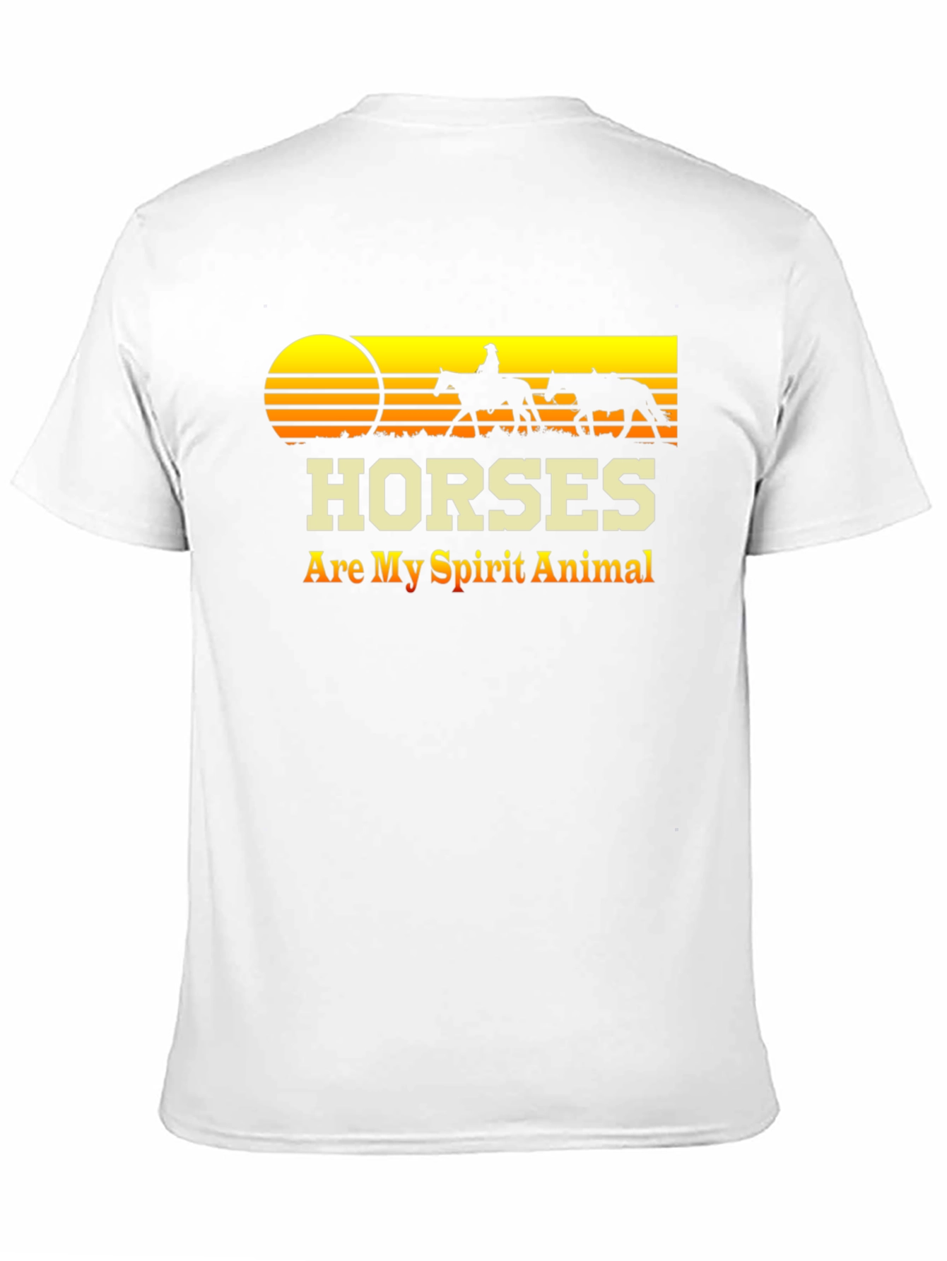 Camiseta Negra Caballos - Mi Animal Espiritual
