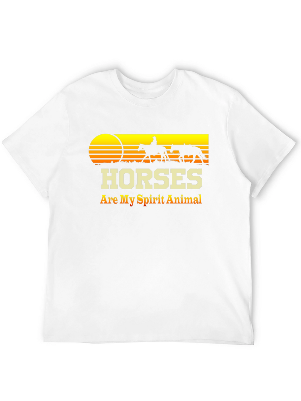 Camiseta Negra Caballos - Mi Animal Espiritual