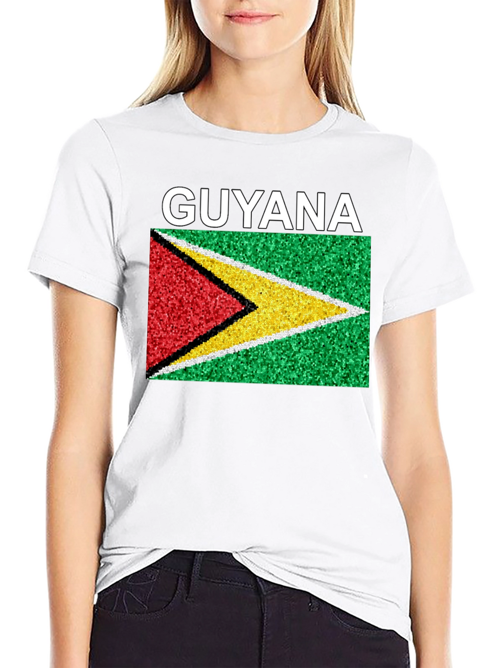 Camiseta Guyana Bandera País Orgullo Moda