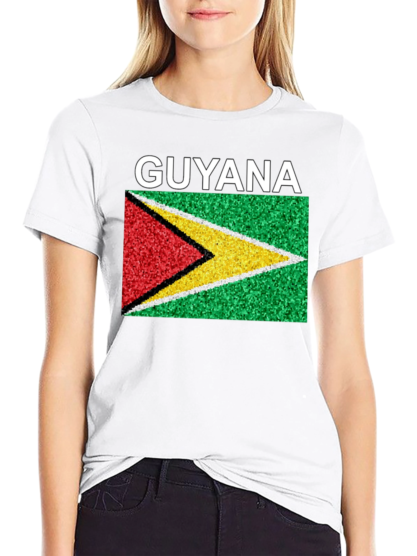 Camiseta Guyana Bandera País Orgullo Moda