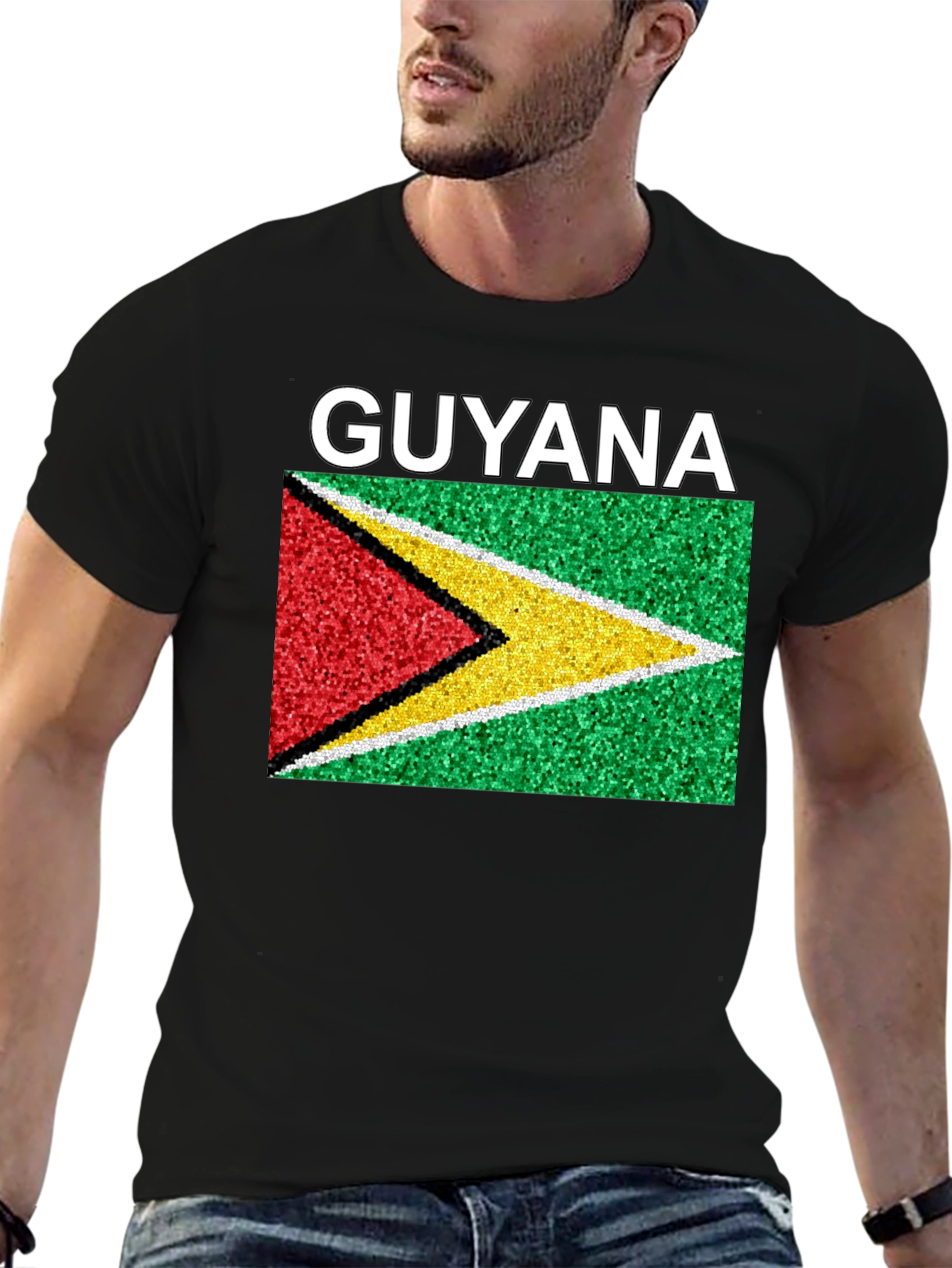 Camiseta Guyana Bandera País Orgullo Moda