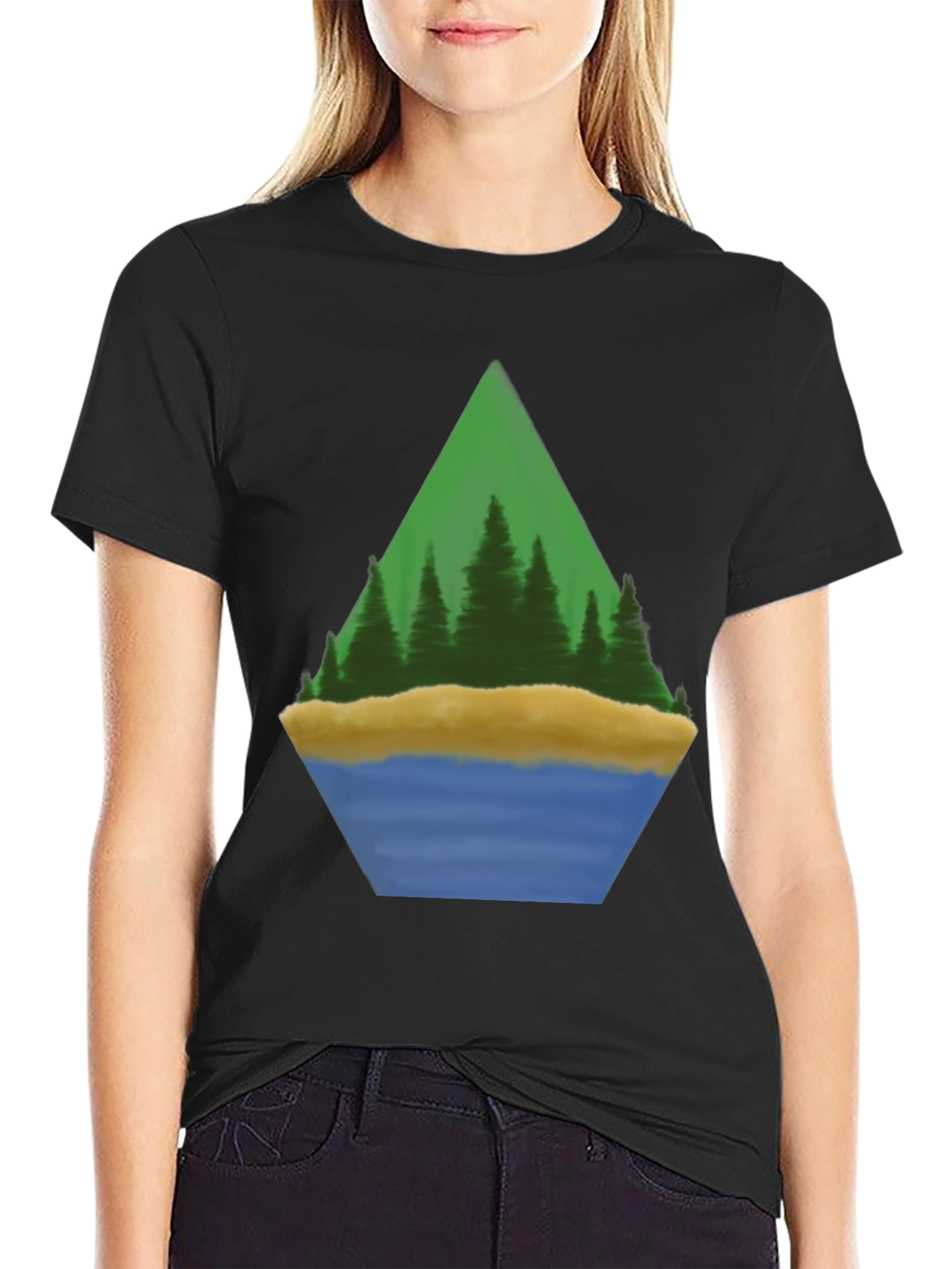 Camiseta Hombre Diseño Paisaje Montaña