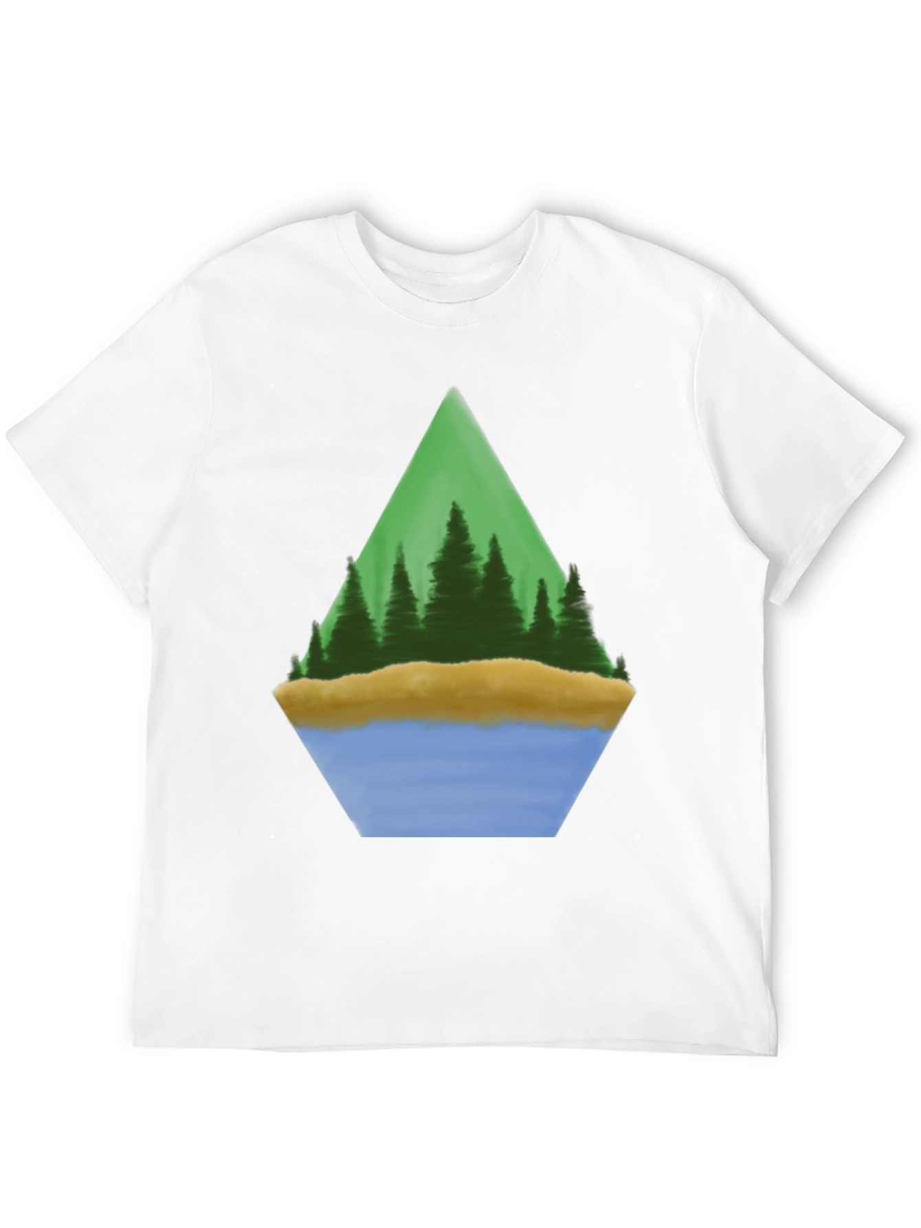 Camiseta Hombre Diseño Paisaje Montaña