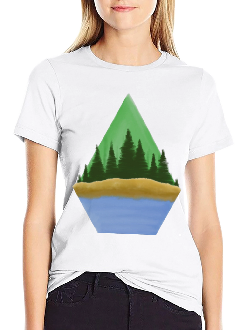 Camiseta Hombre Diseño Paisaje Montaña