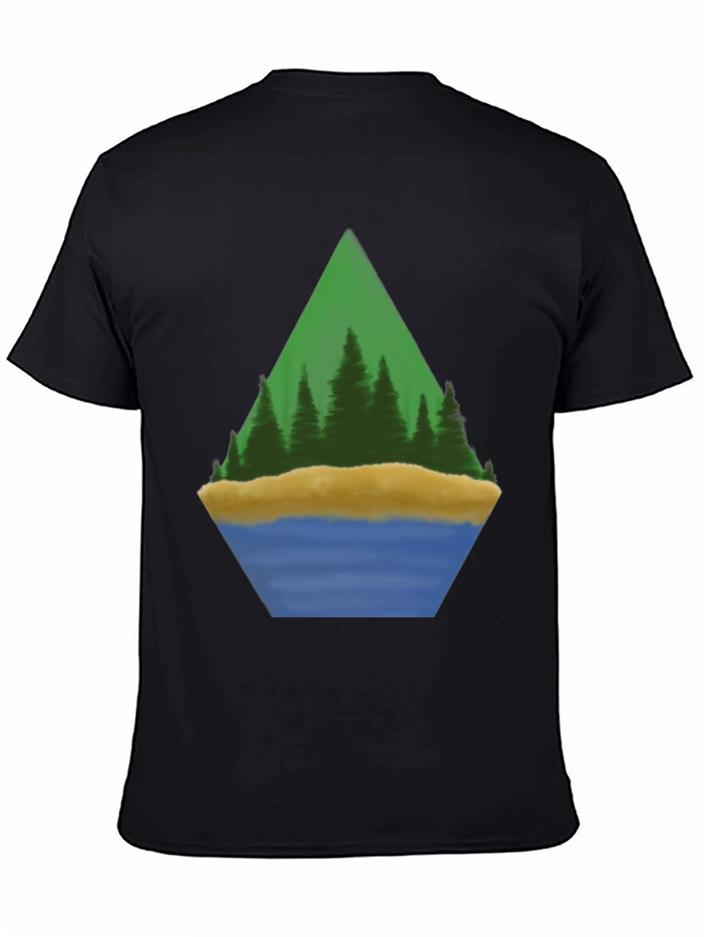 Camiseta Hombre Diseño Paisaje Montaña