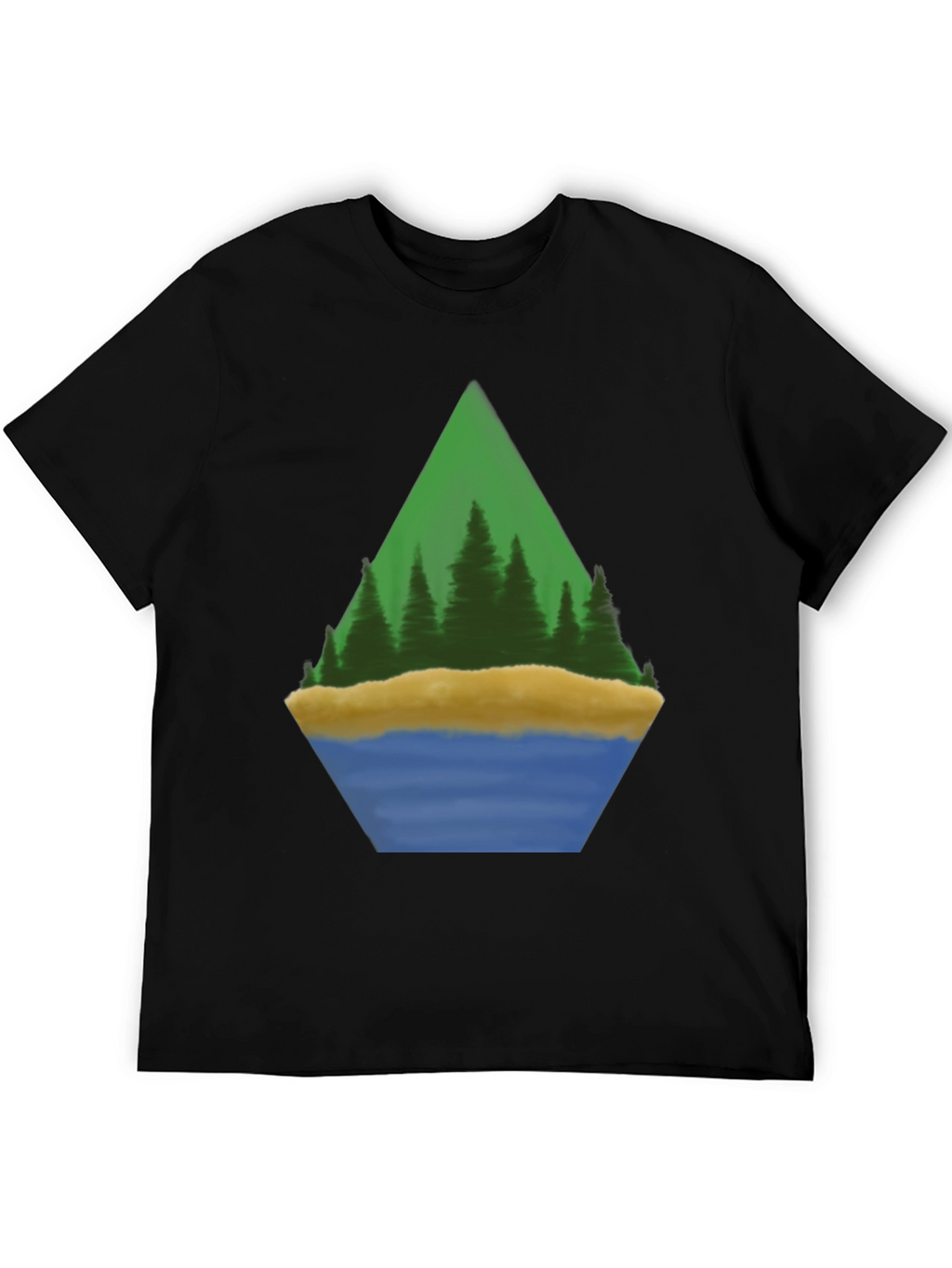 Camiseta Hombre Diseño Paisaje Montaña