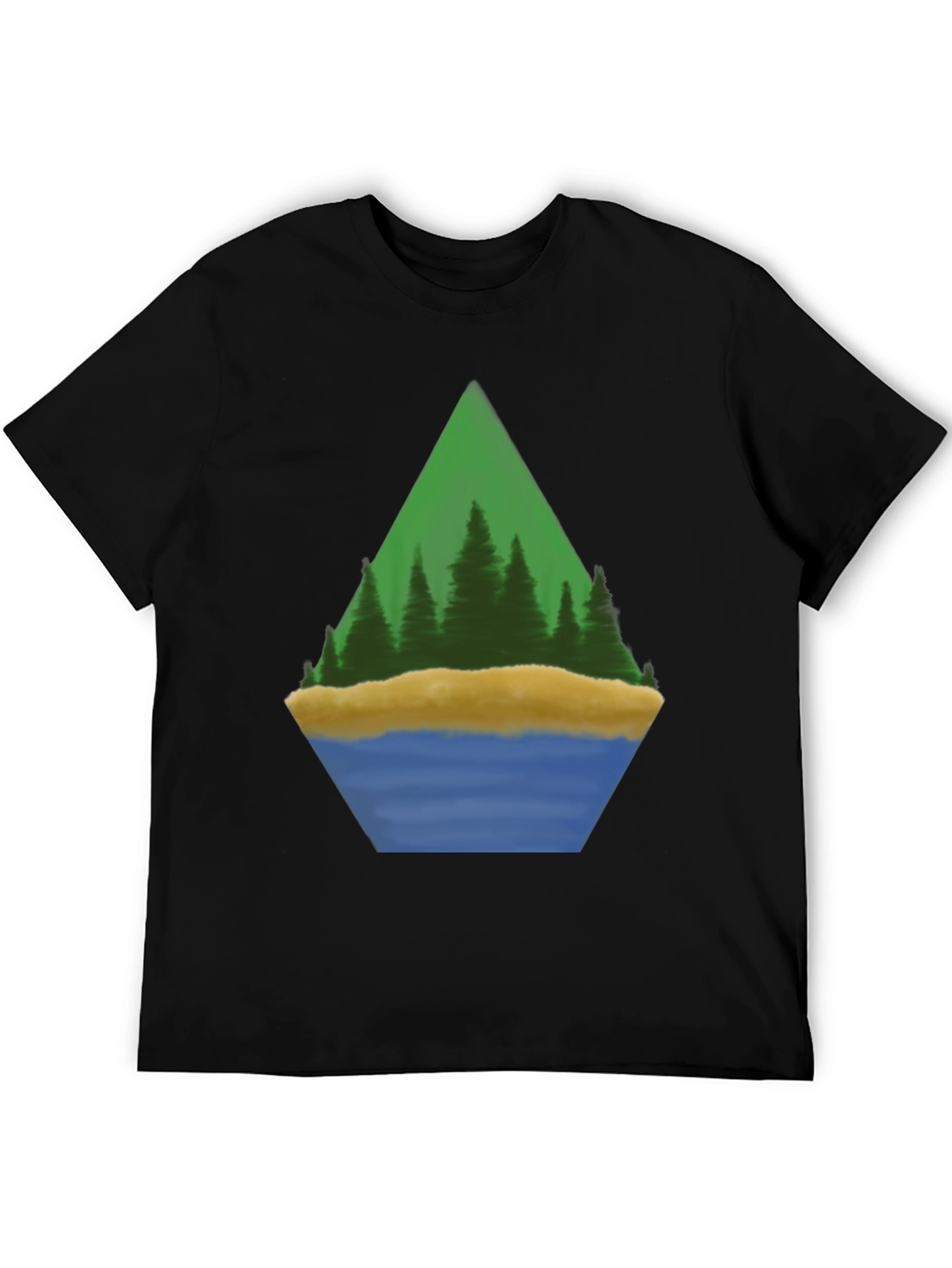 Camiseta Hombre Diseño Paisaje Montaña