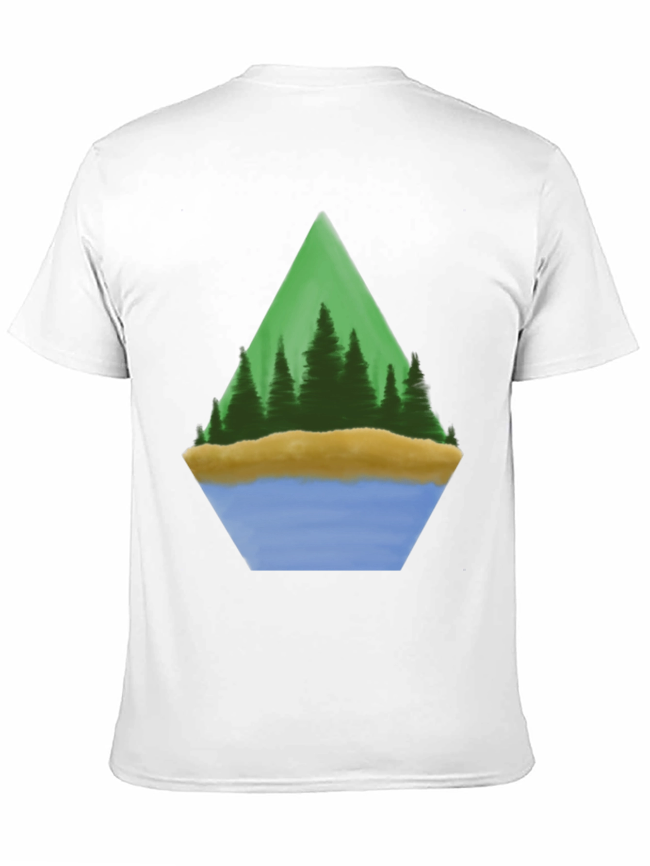 Camiseta Hombre Diseño Paisaje Montaña