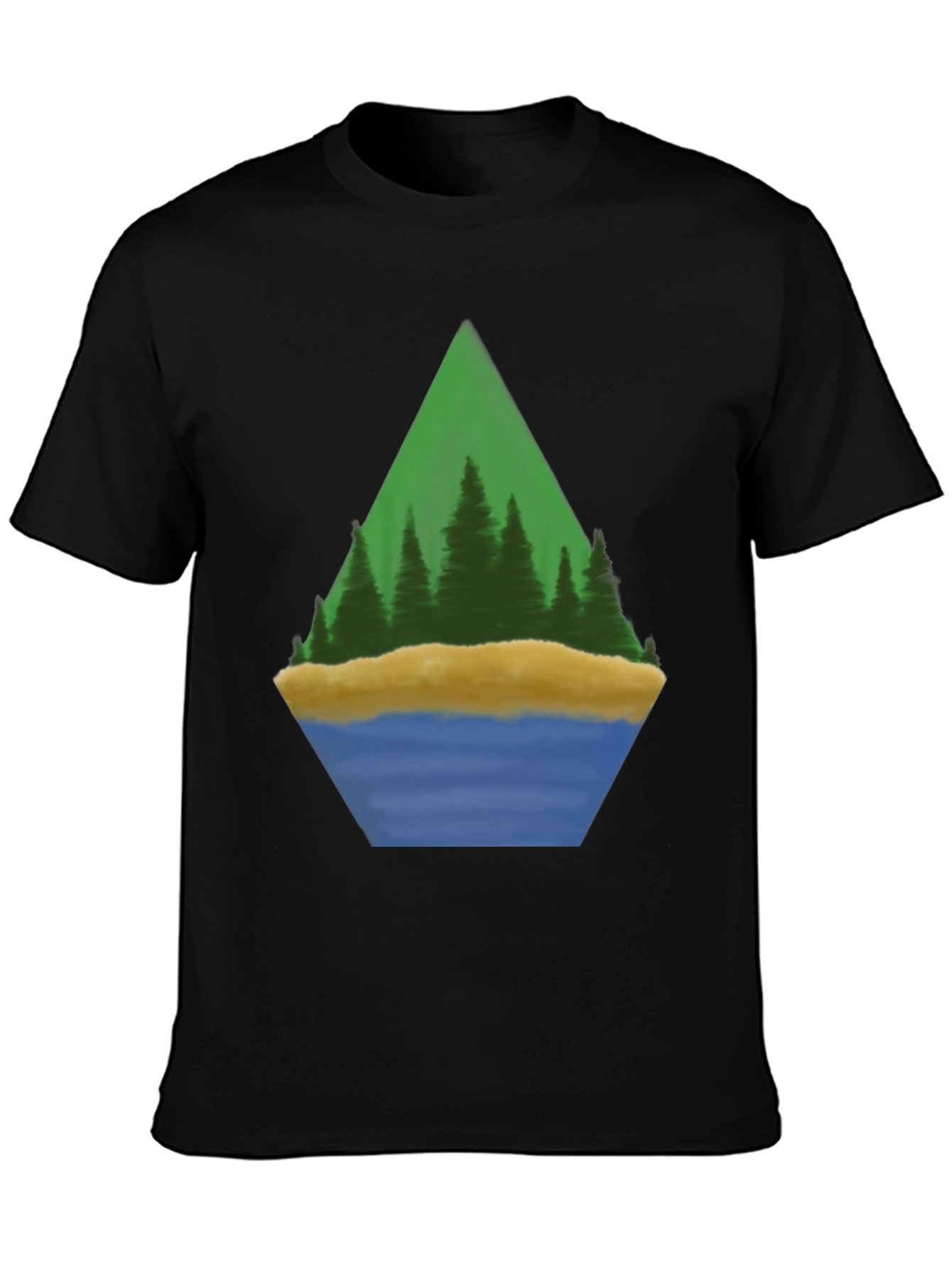 Camiseta Hombre Diseño Paisaje Montaña