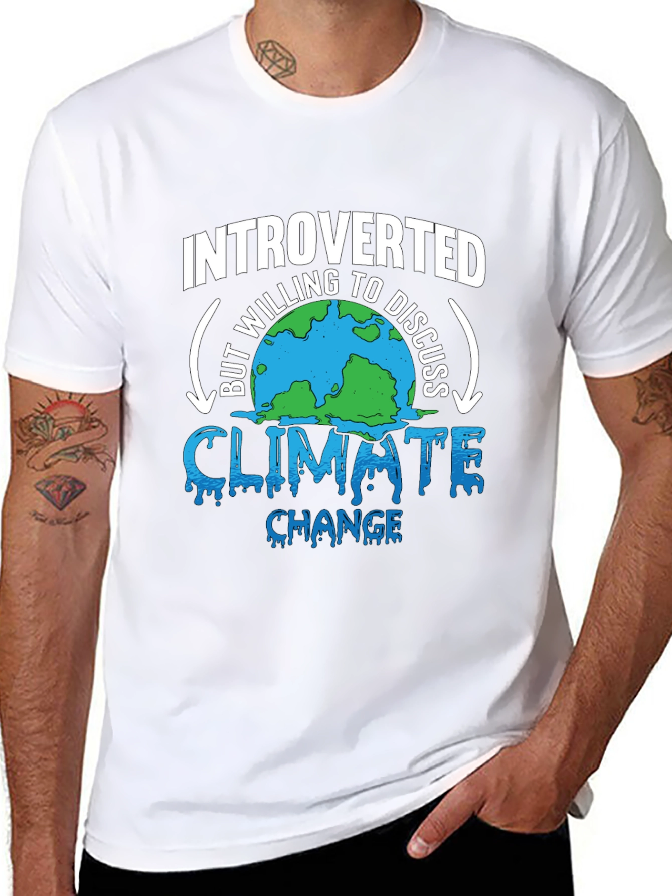 Camiseta Introvertido Cambio Climático