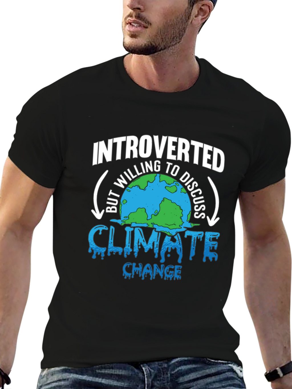Camiseta Introvertido Cambio Climático