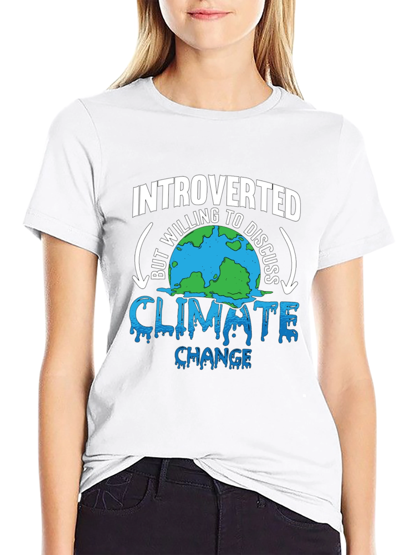 Camiseta Introvertido Cambio Climático