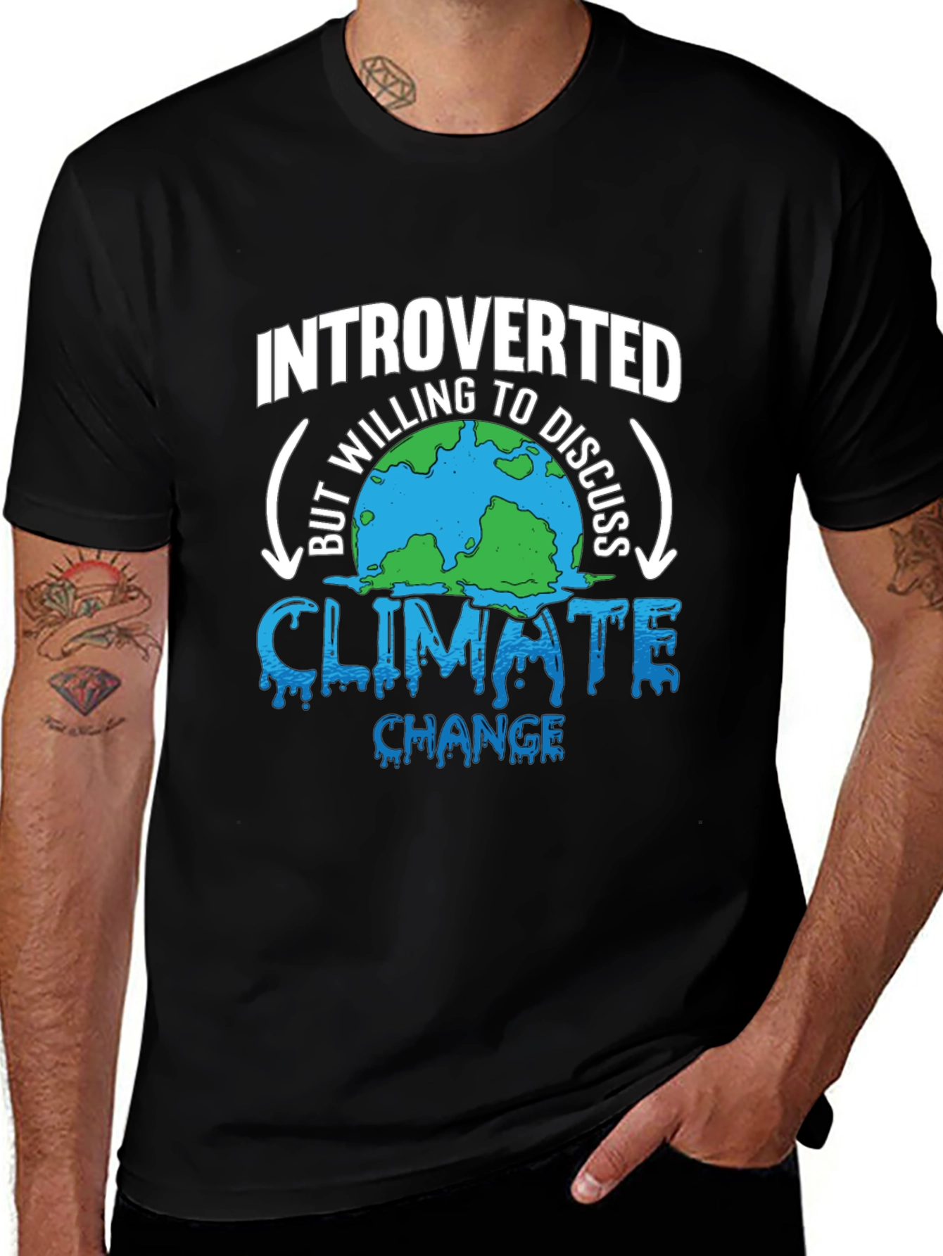 Camiseta Introvertido Cambio Climático