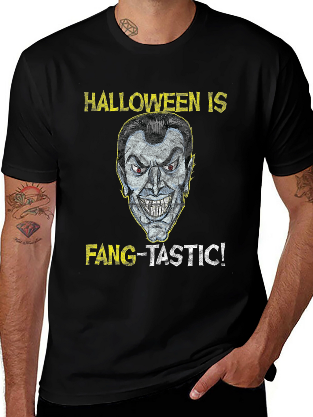 Camiseta Halloween Fang-tastic