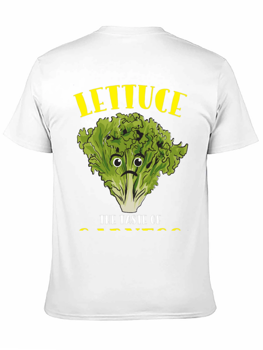 Camiseta Negra con Diseño de Lechuga Triste