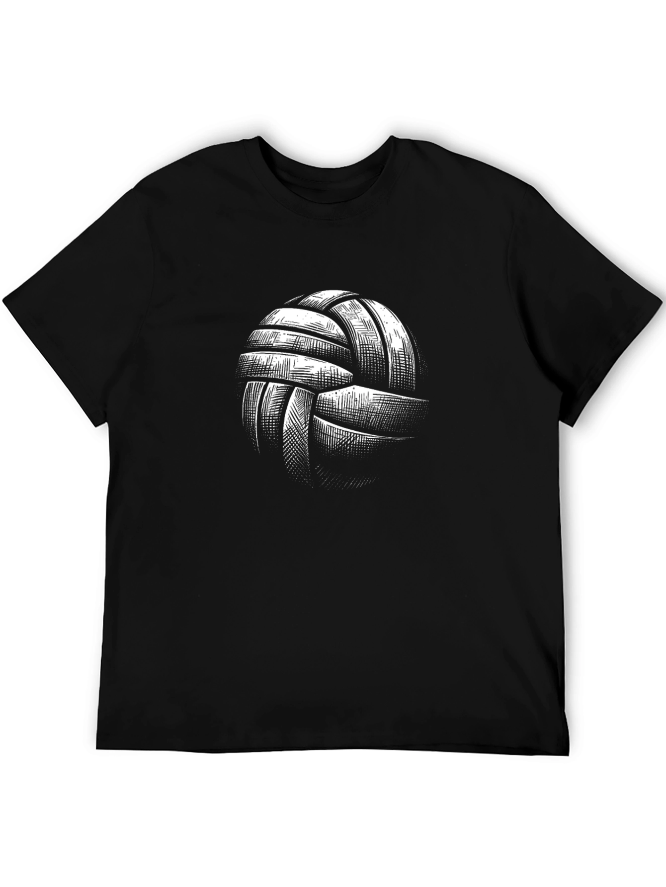 Camiseta Negra con Diseño de Balón
