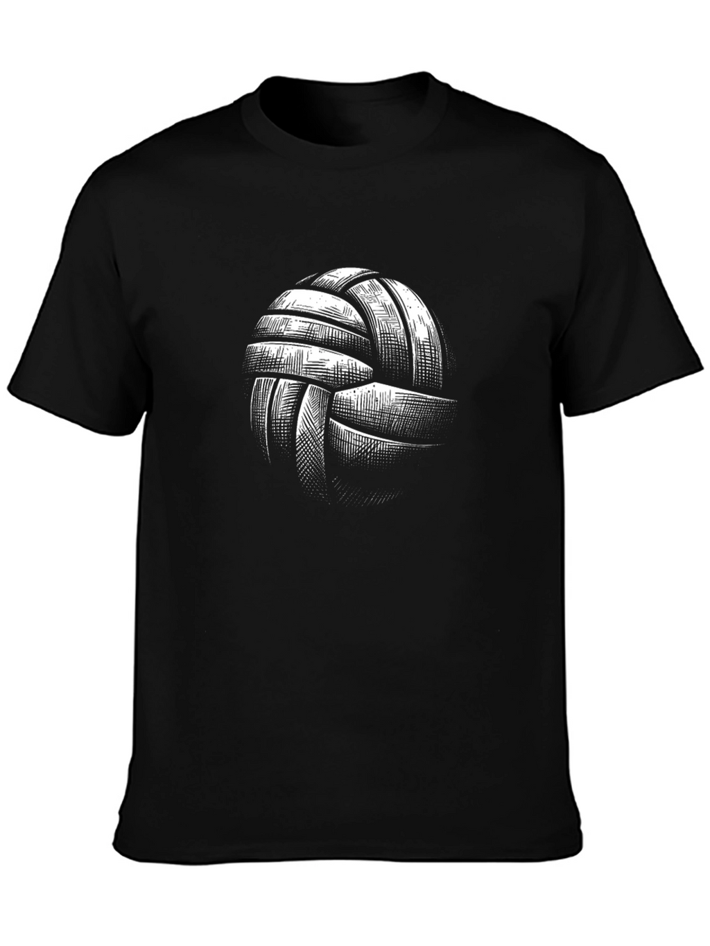 Camiseta Negra con Diseño de Balón