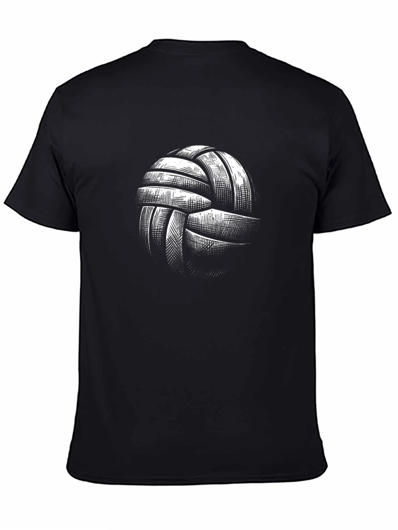 Camiseta Negra con Diseño de Balón