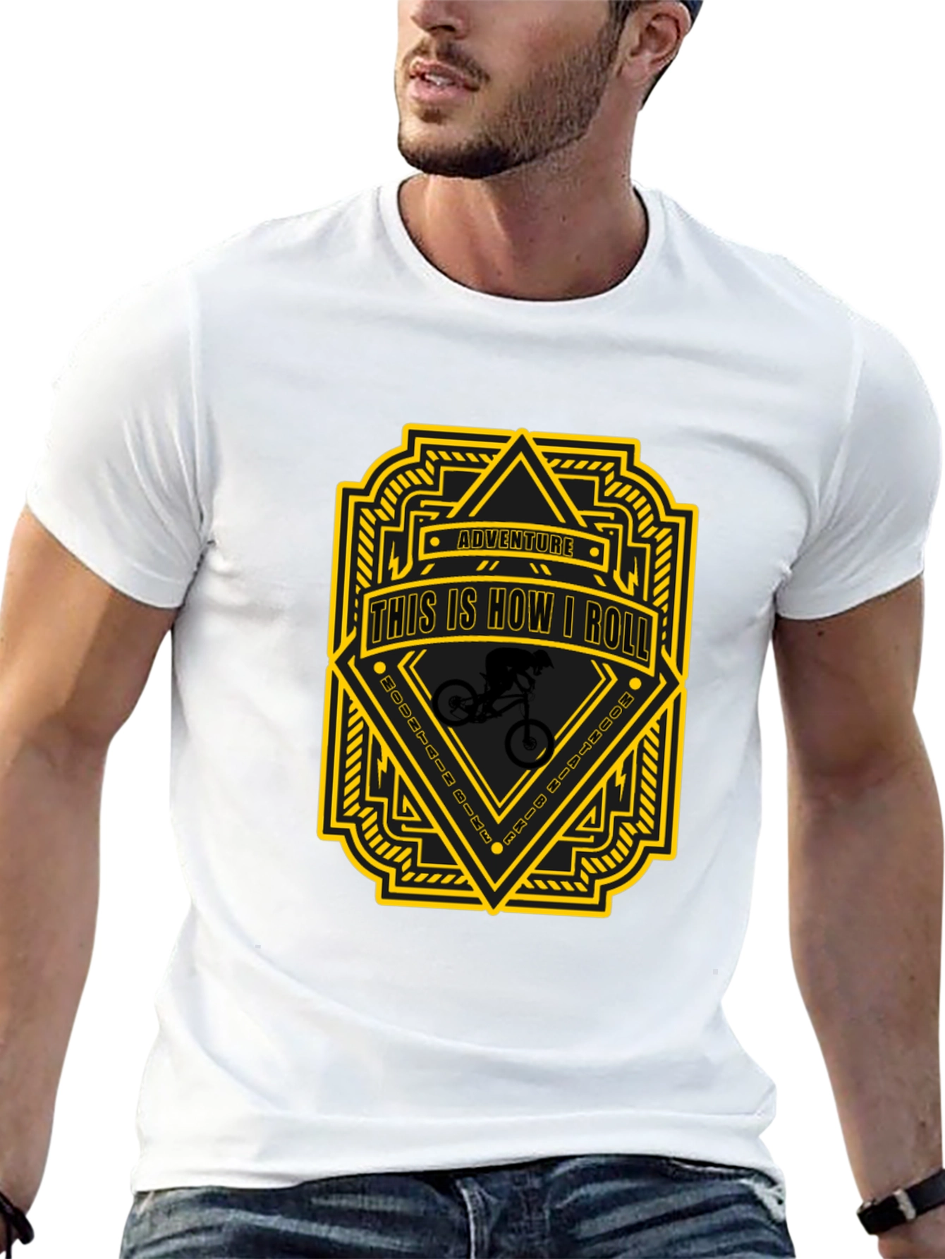 Camiseta Negra Aventura Ciclismo