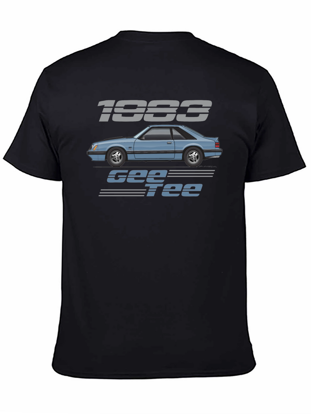 Camiseta Negra 1983 Gee Tee