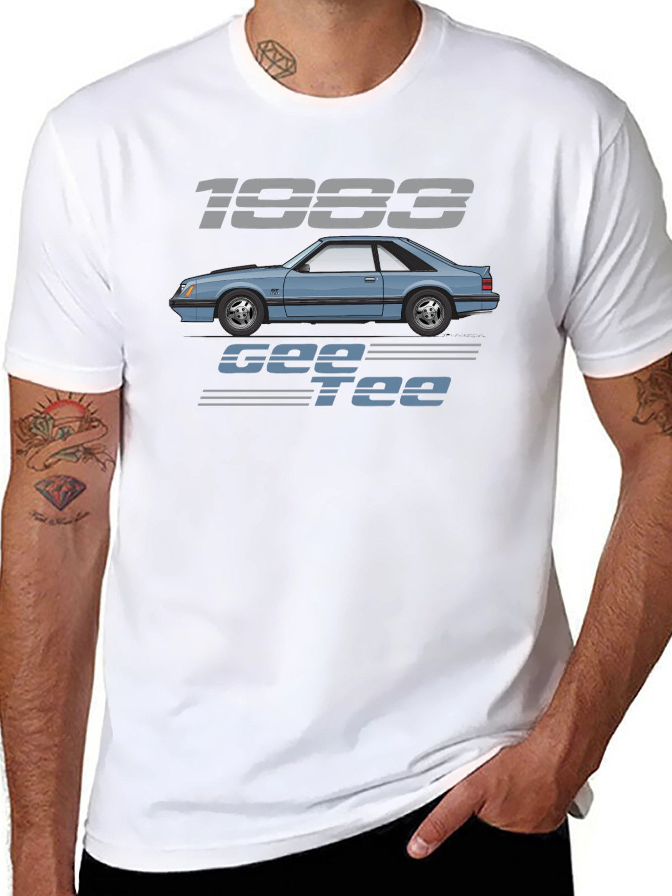 Camiseta Negra 1983 Gee Tee