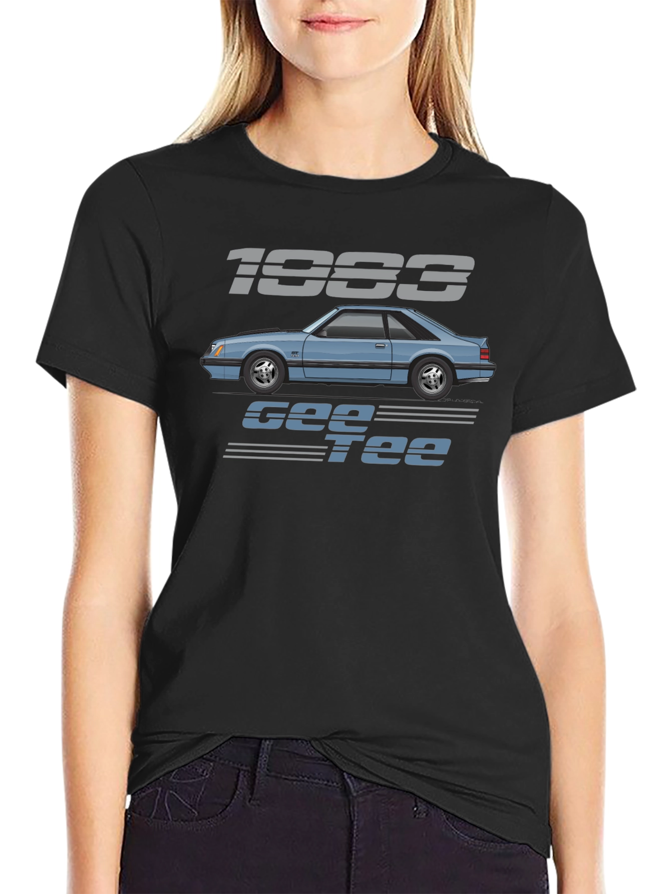 Camiseta Negra 1983 Gee Tee