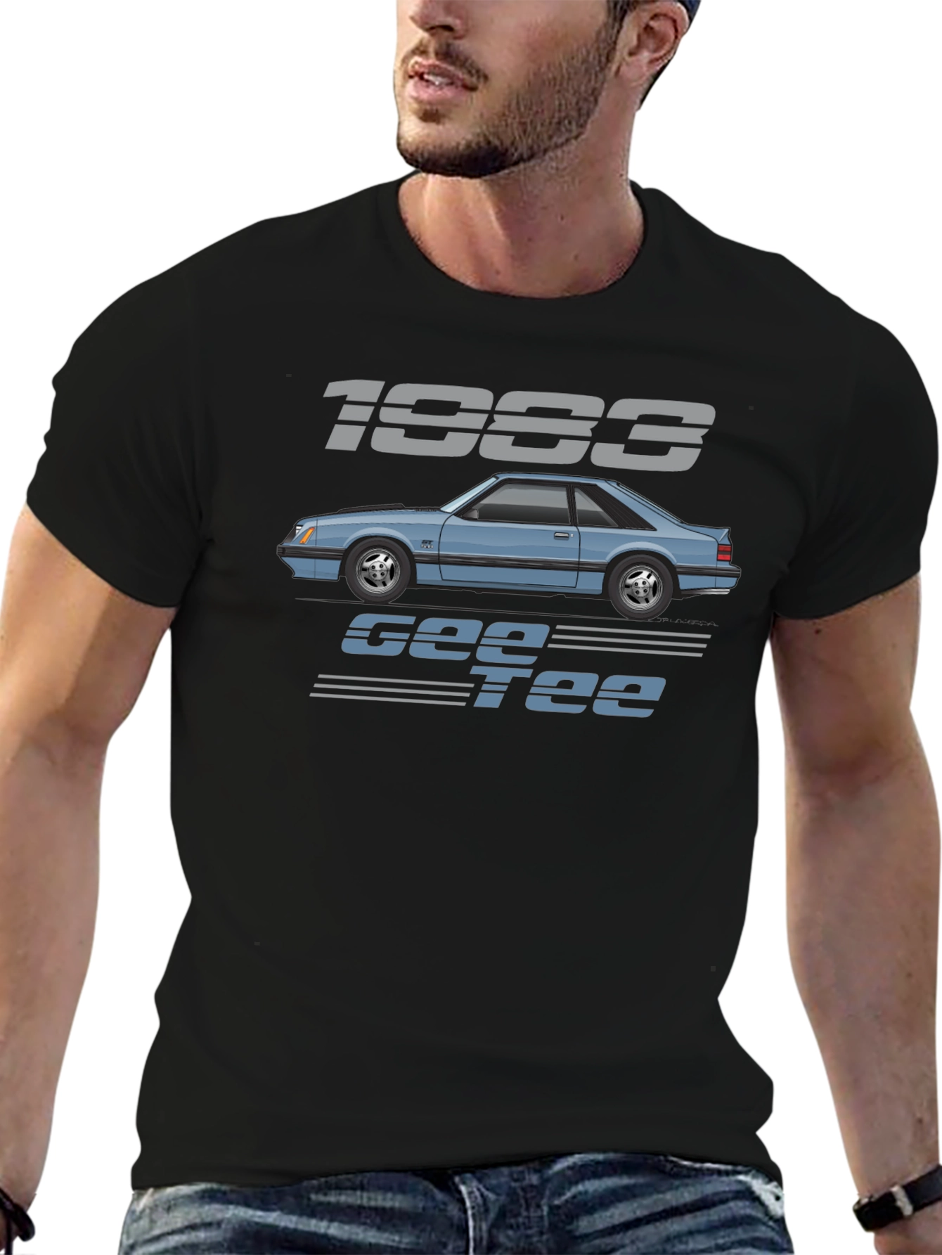 Camiseta Negra 1983 Gee Tee