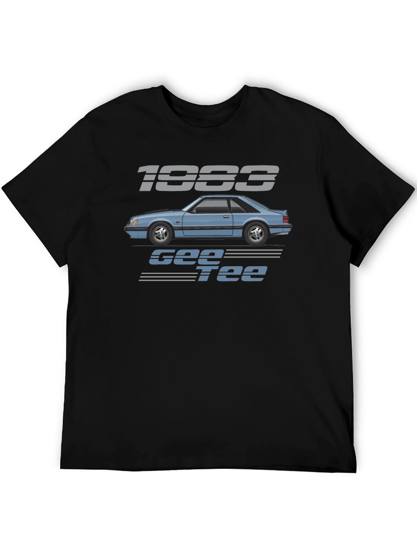 Camiseta Negra 1983 Gee Tee