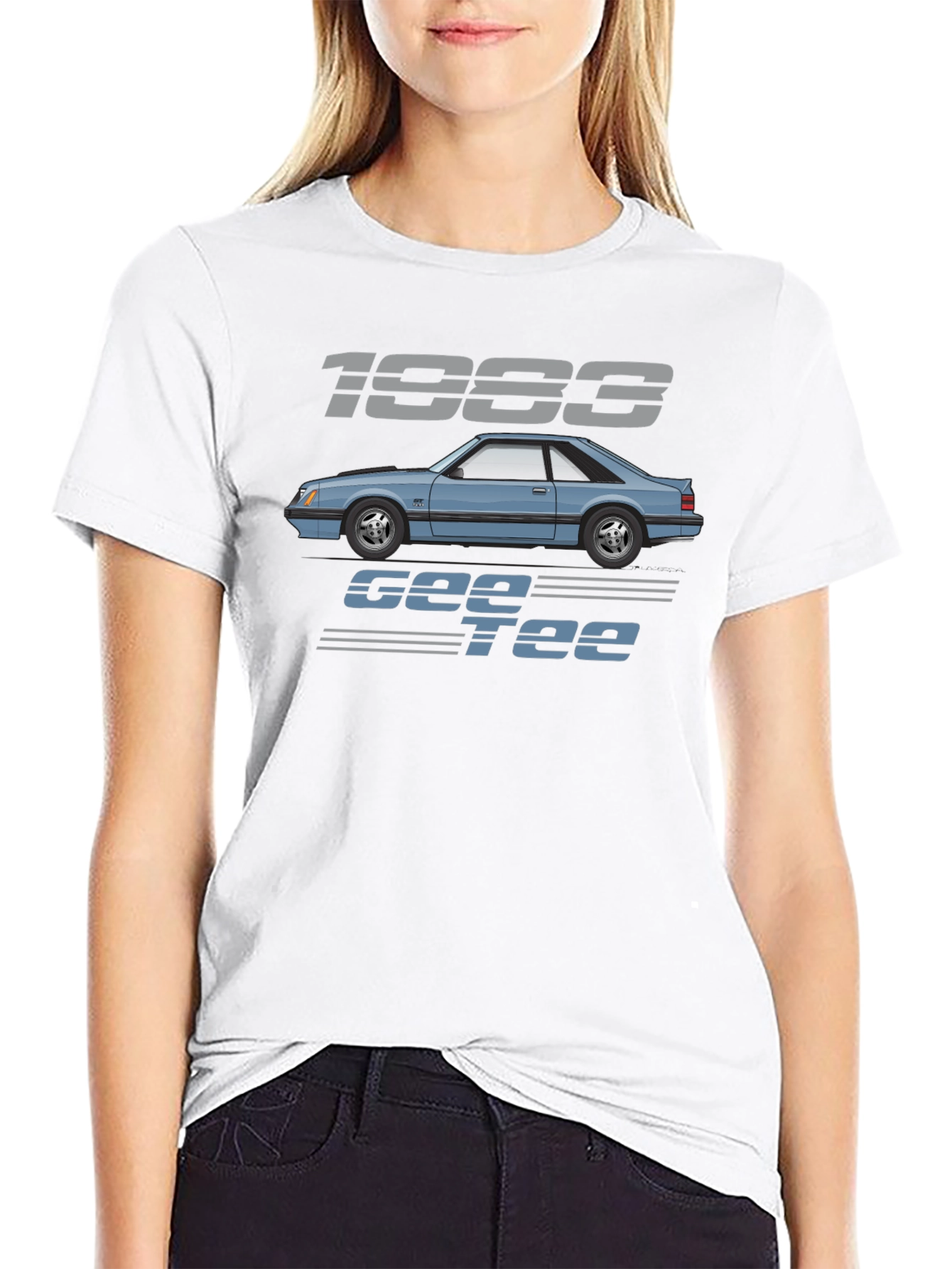 Camiseta Negra 1983 Gee Tee