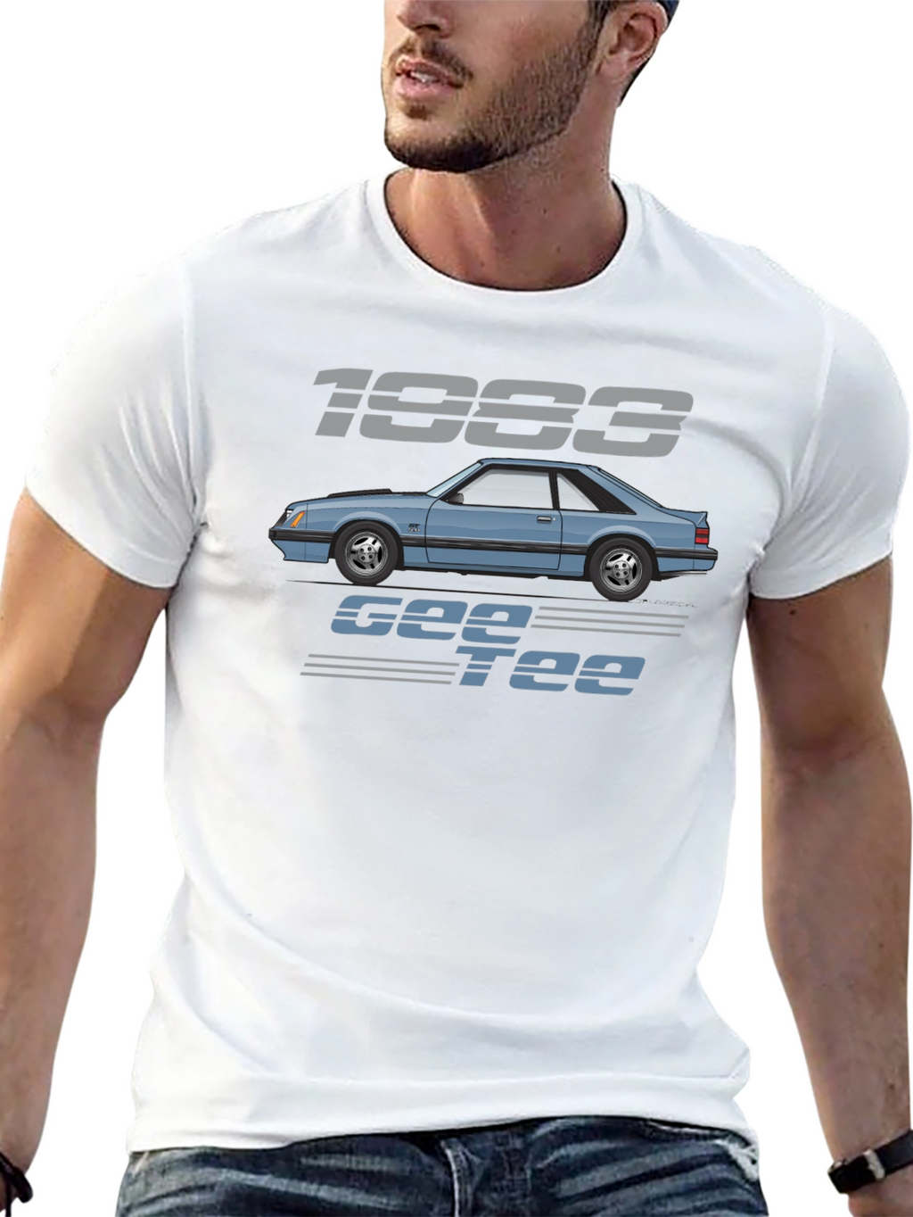 Camiseta Negra 1983 Gee Tee