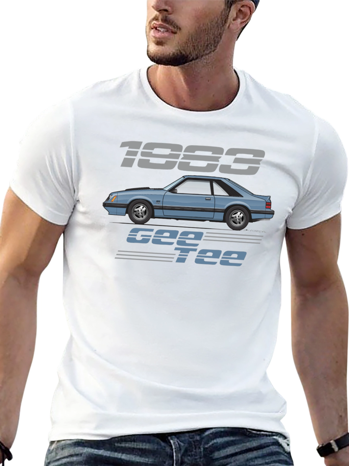 Camiseta Negra 1983 Gee Tee