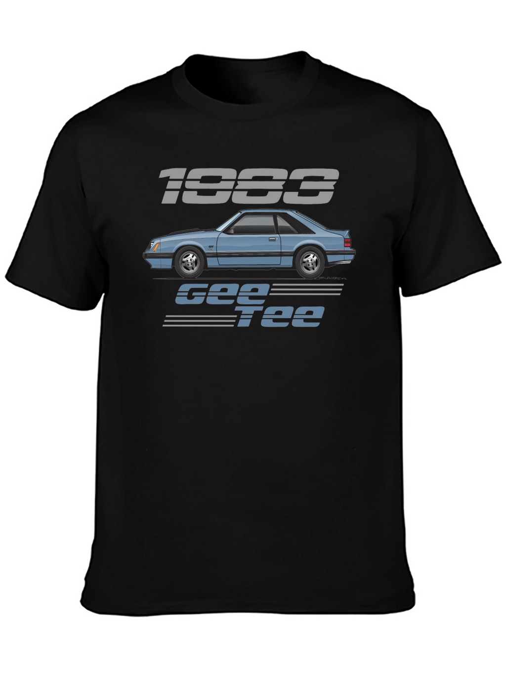 Camiseta Negra 1983 Gee Tee