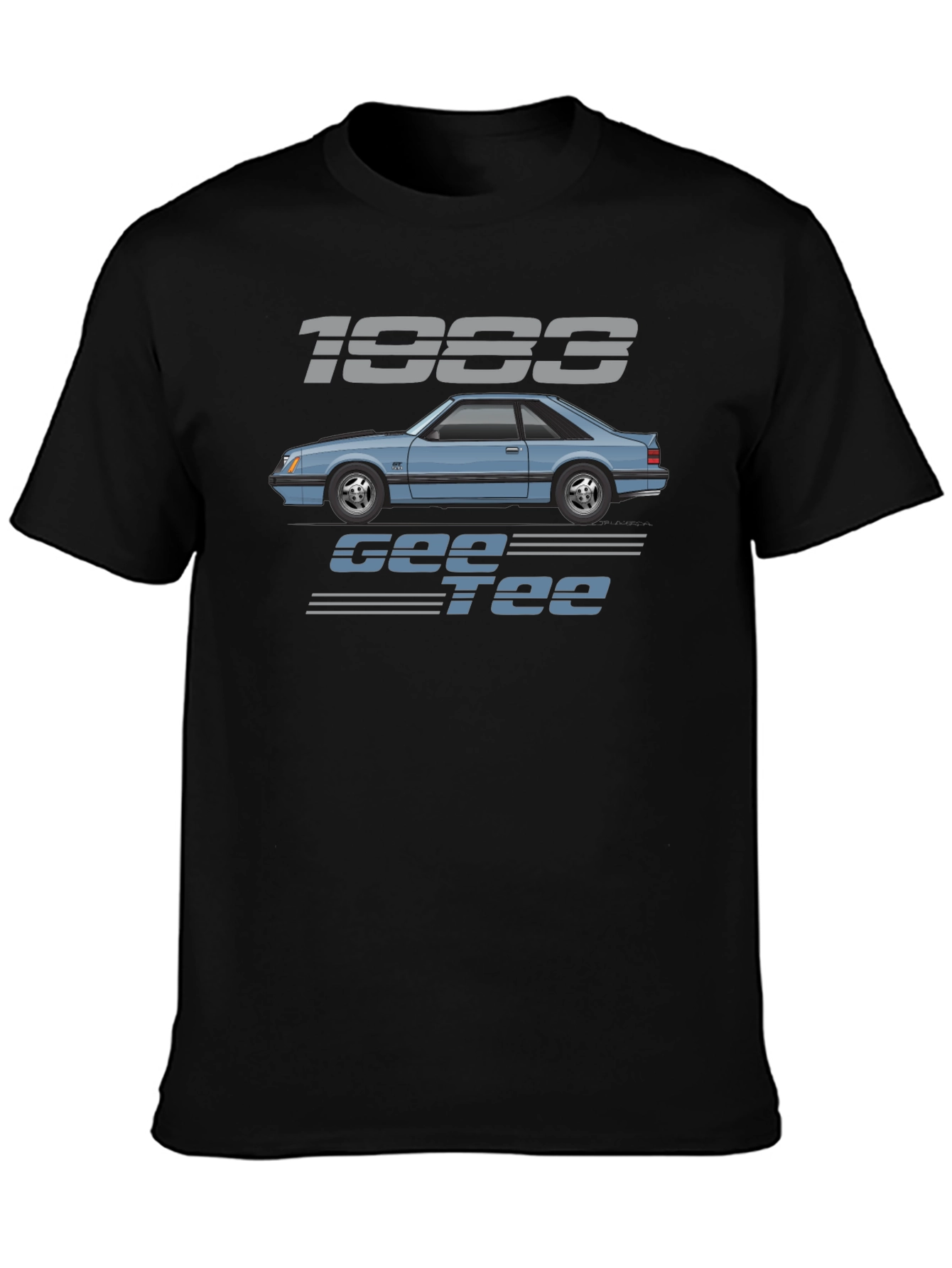 Camiseta Negra 1983 Gee Tee
