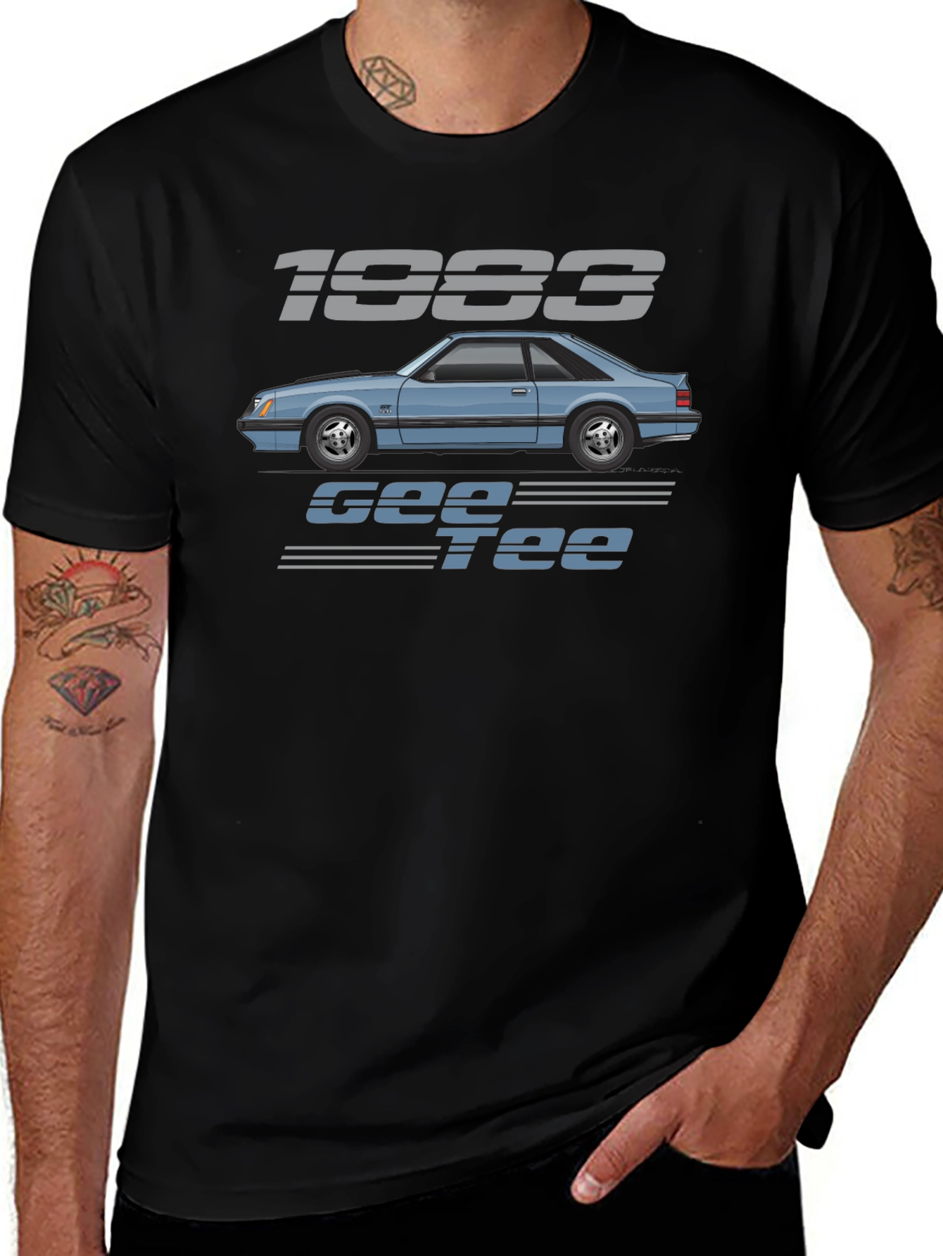 Camiseta Negra 1983 Gee Tee