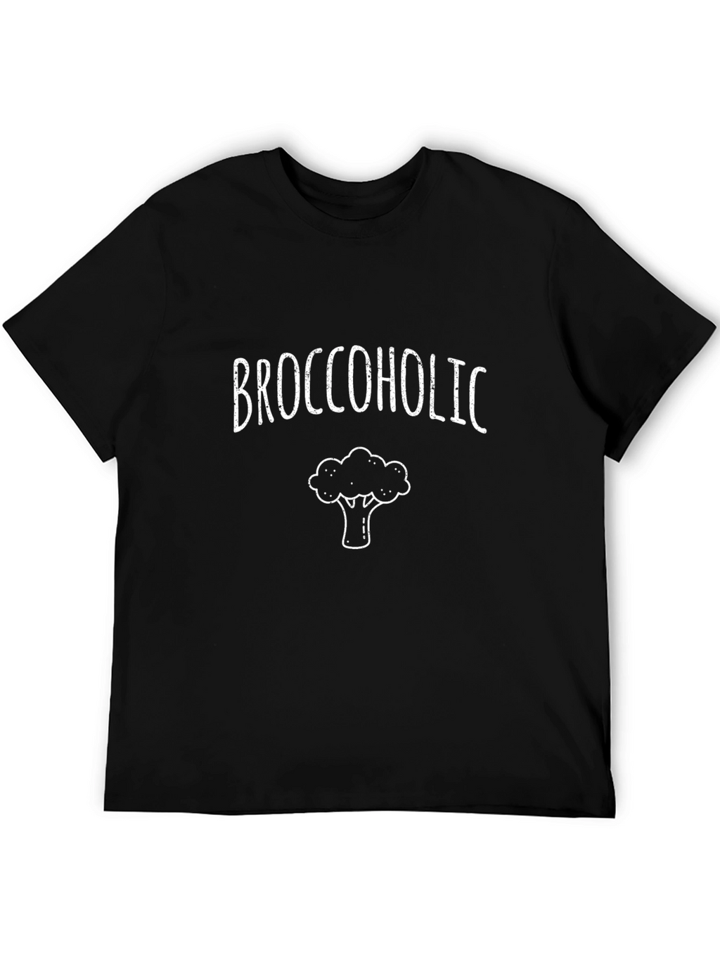 Camiseta Negra Broccoholic Divertida y Original