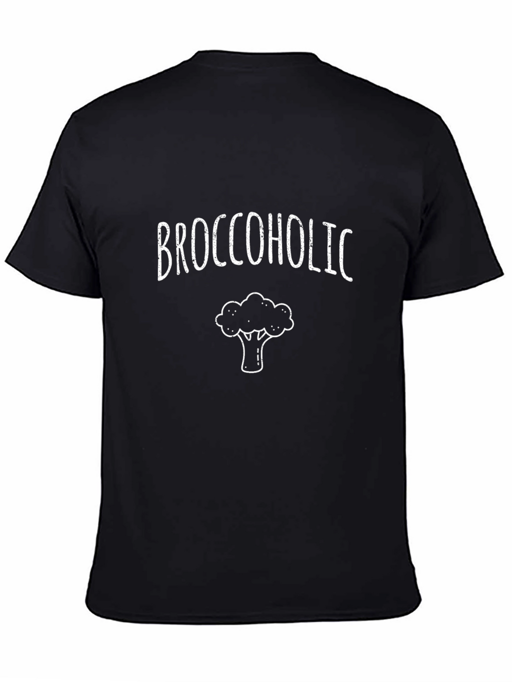 Camiseta Negra Broccoholic Divertida y Original