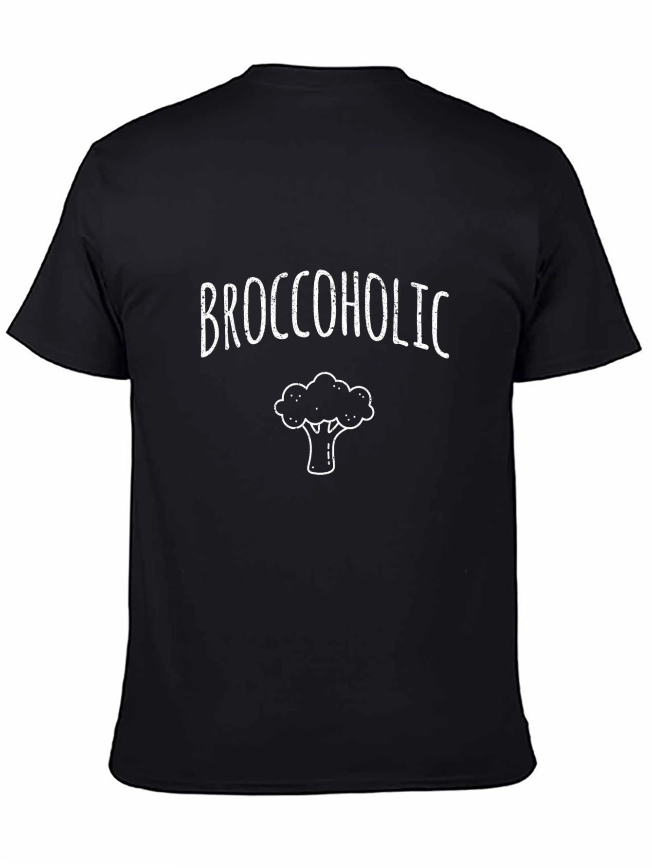 Camiseta Negra Broccoholic Divertida y Original