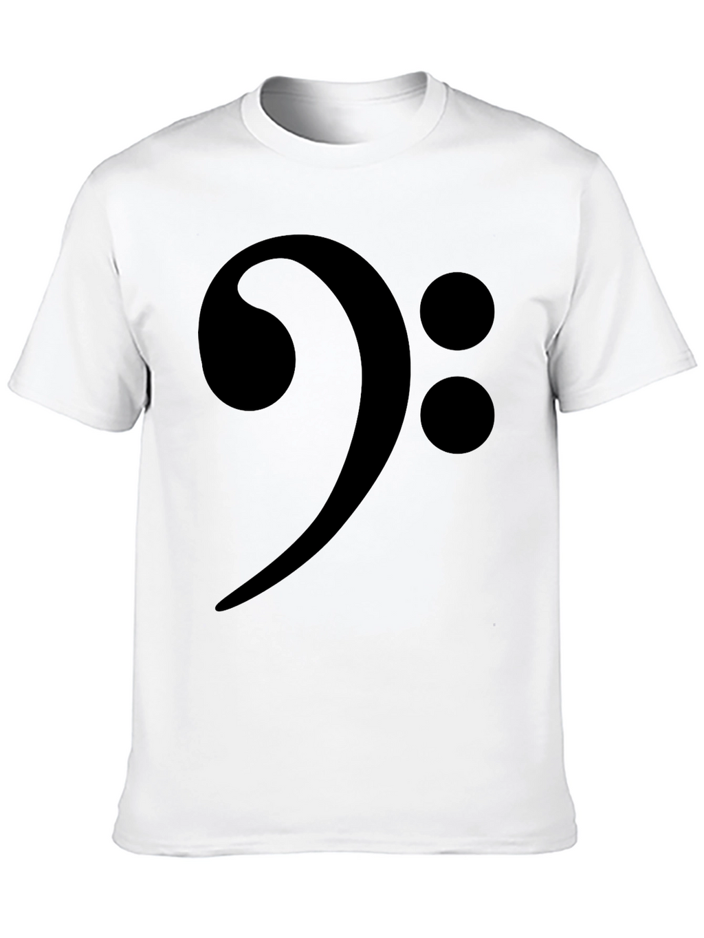 Camiseta Negra con Clave de Fa Musical