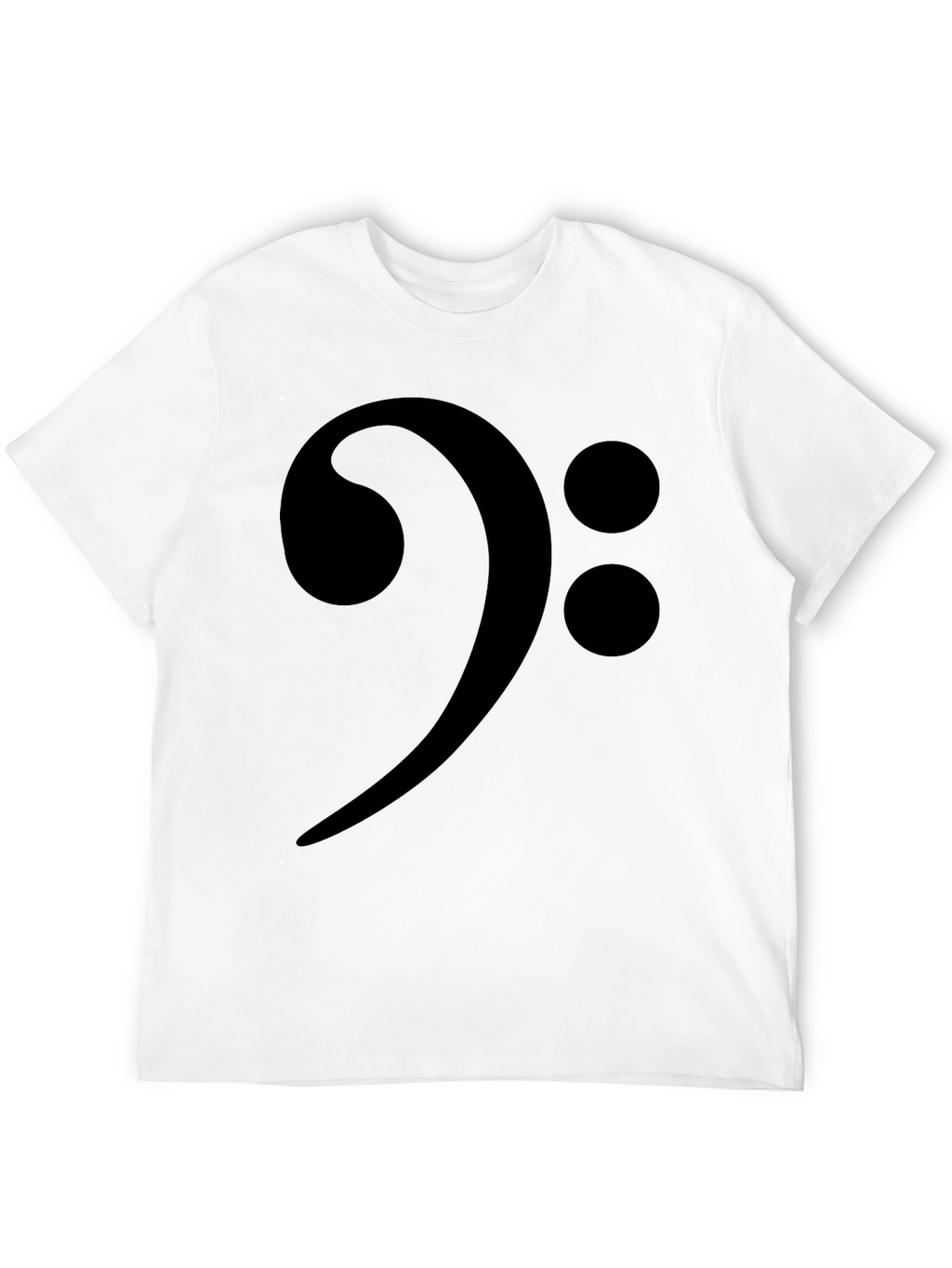 Camiseta Negra con Clave de Fa Musical