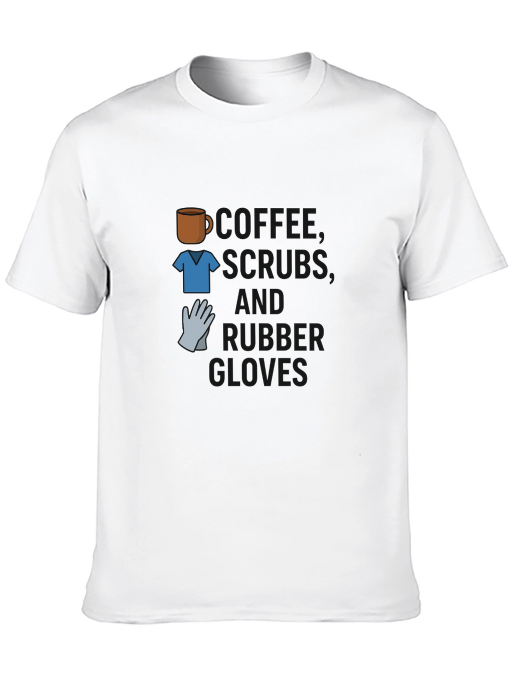 Camiseta Café Uniforme y Guantes