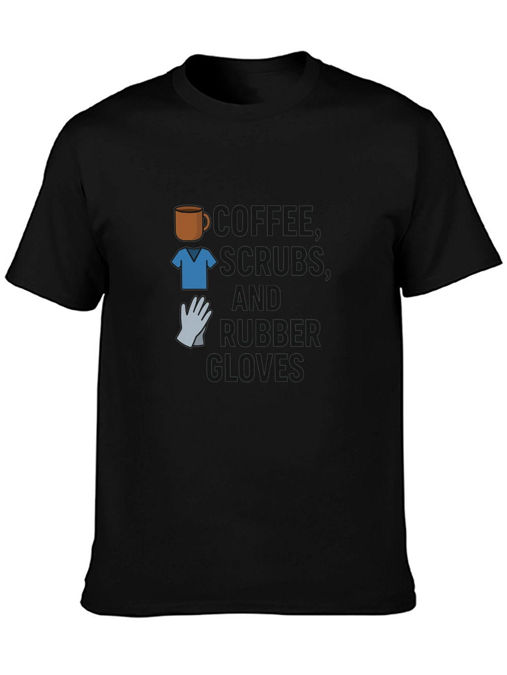 Camiseta Café Uniforme y Guantes