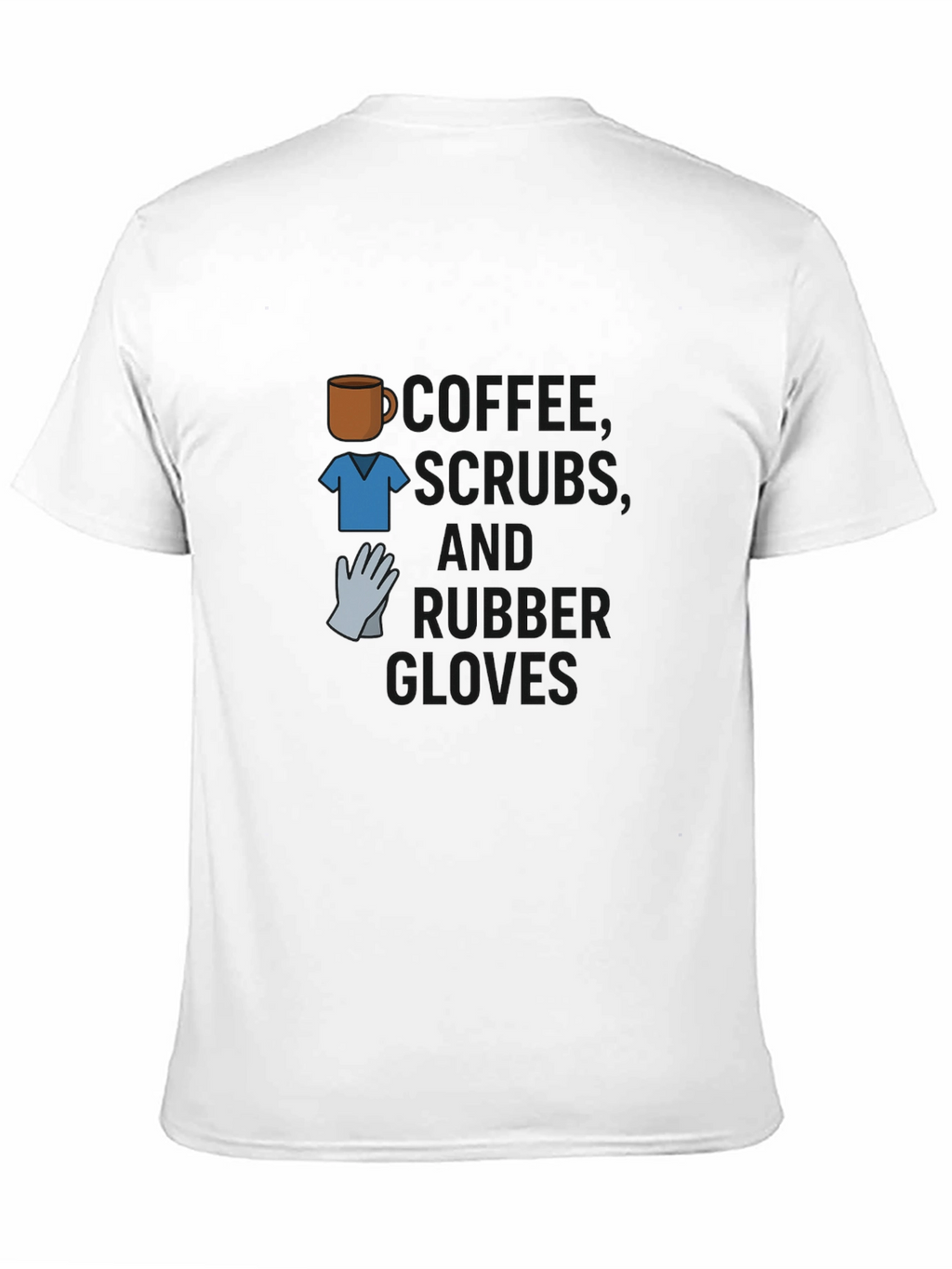 Camiseta Café Uniforme y Guantes