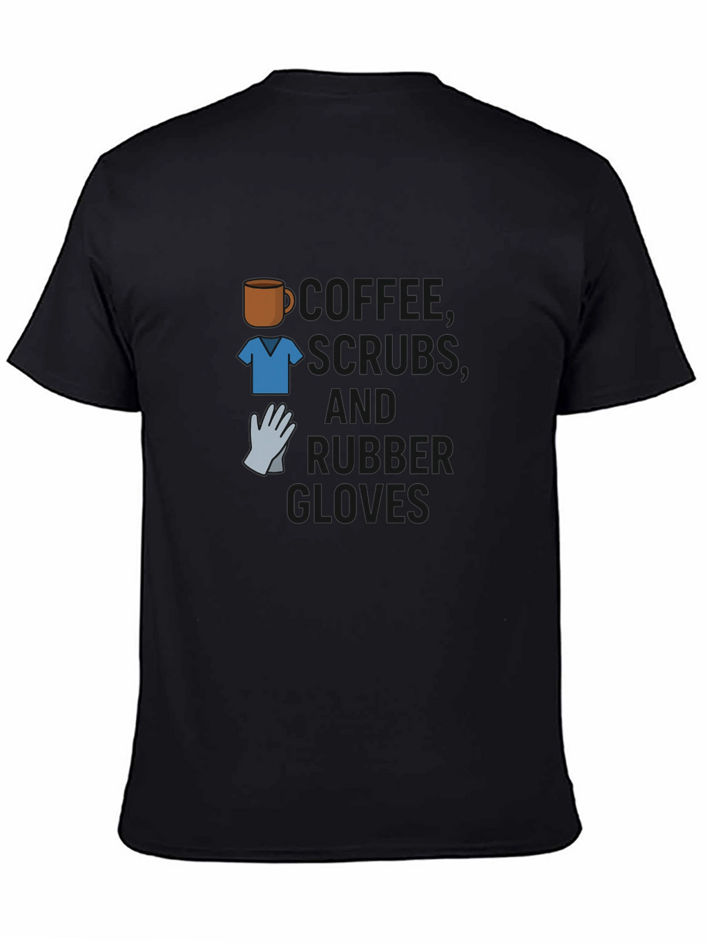 Camiseta Café Uniforme y Guantes