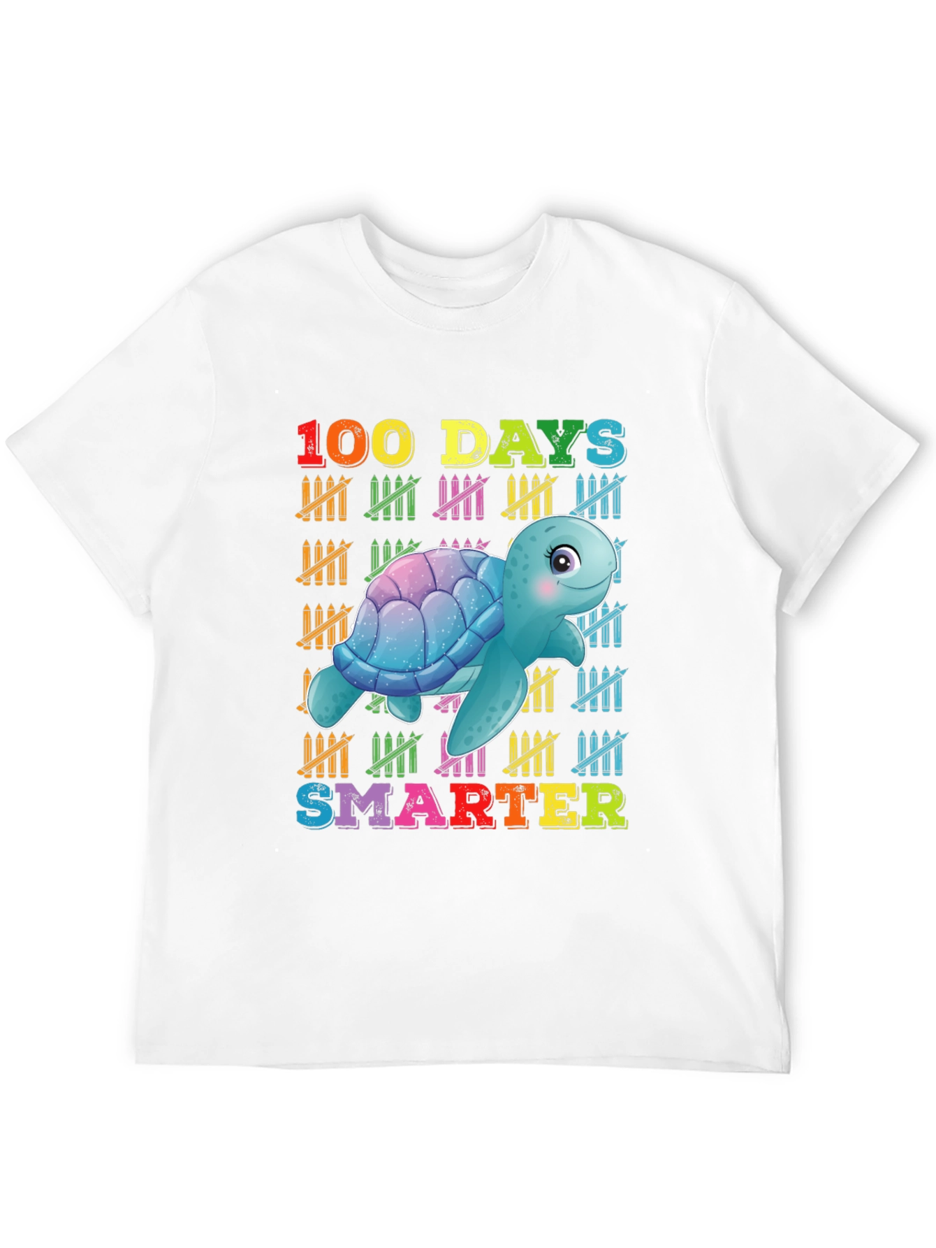 Camiseta 100 Días Más Inteligente con Tortuga