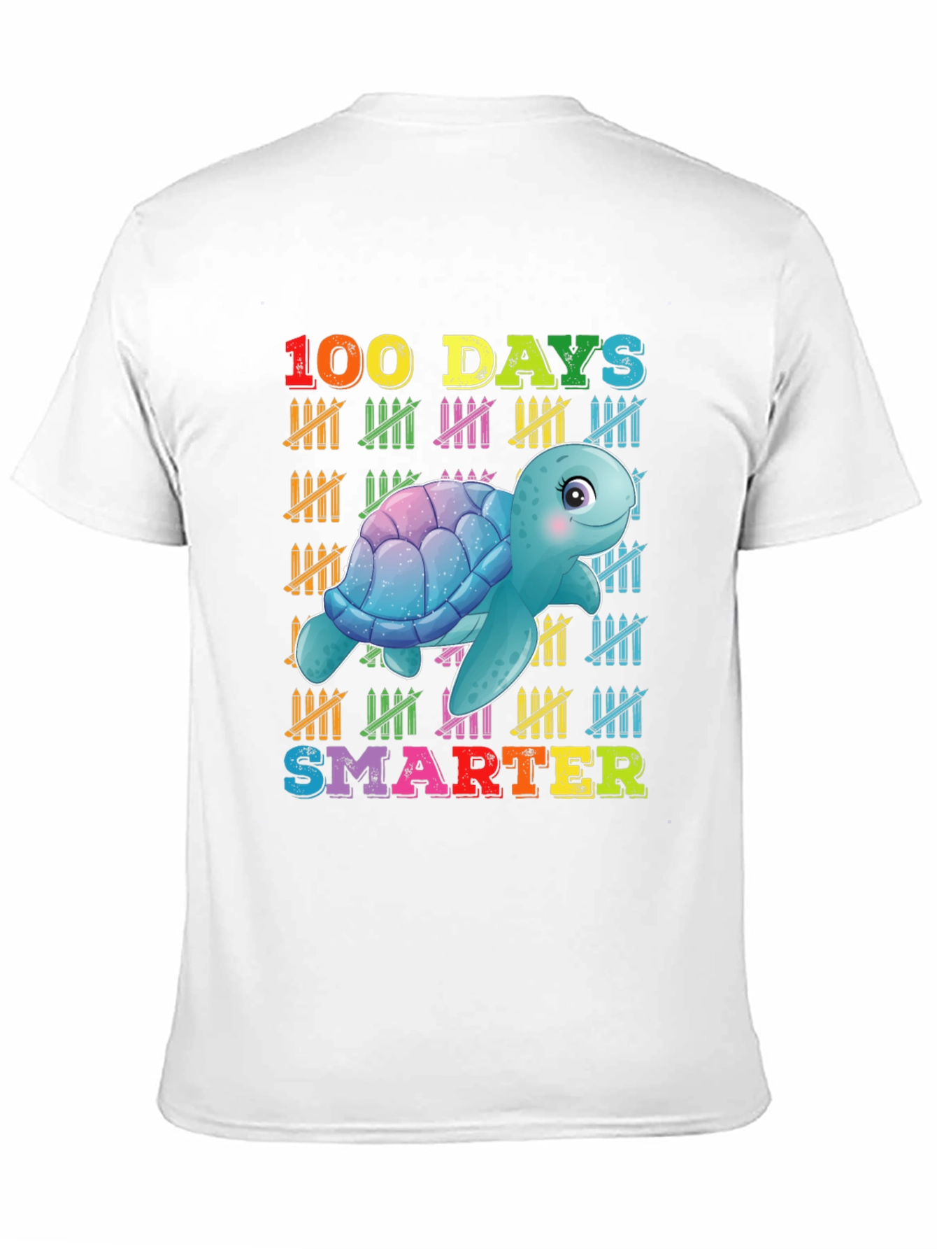 Camiseta 100 Días Más Inteligente con Tortuga