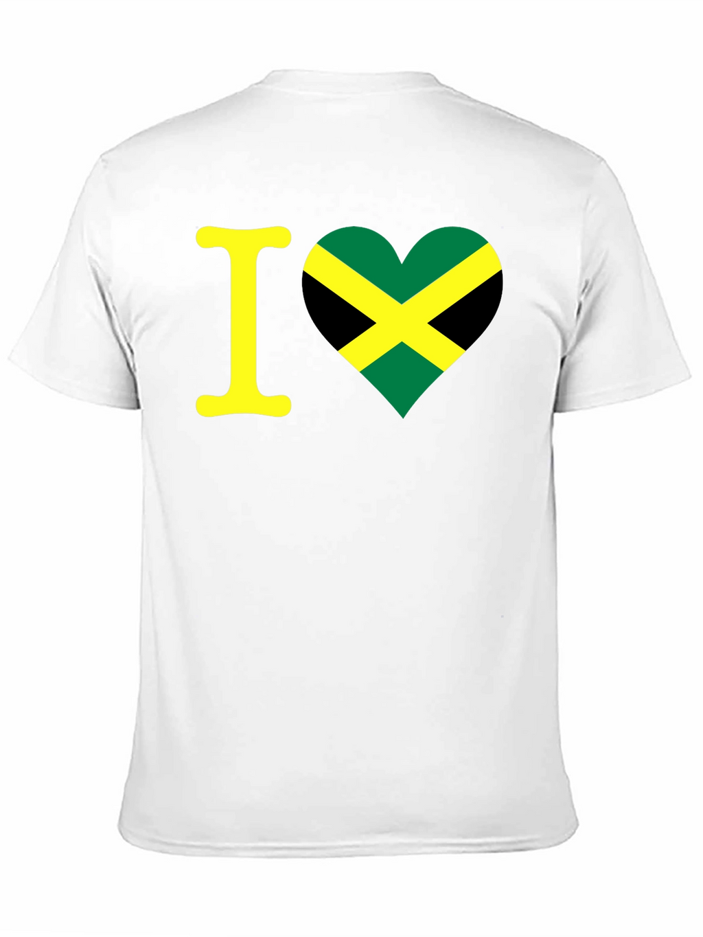 Camiseta Negra Amo Jamaica - Diseño Único