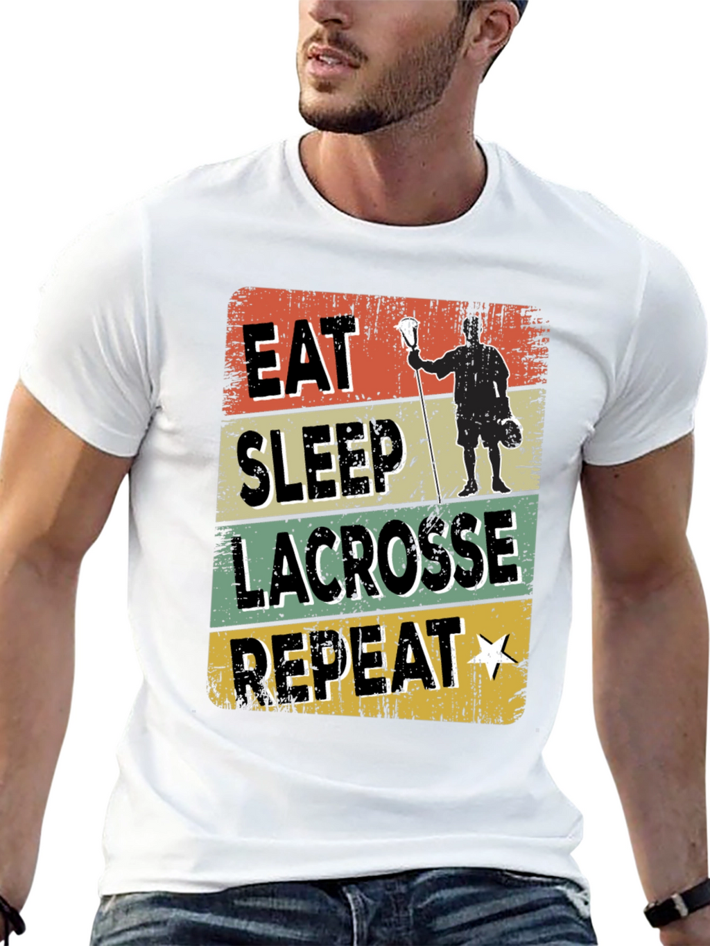 Camiseta Lacrosse: Come Duerme Lacrosse Repite